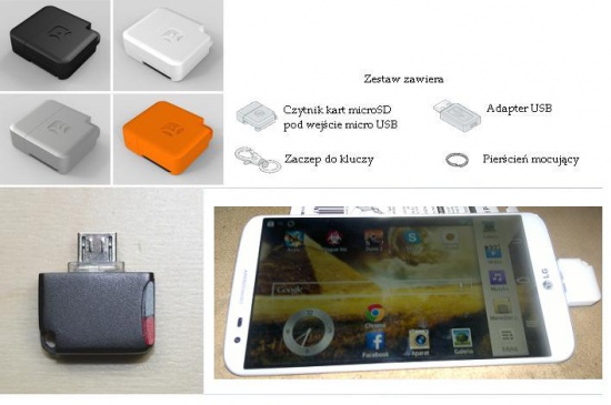 OTG micro usb czytnik kart sd