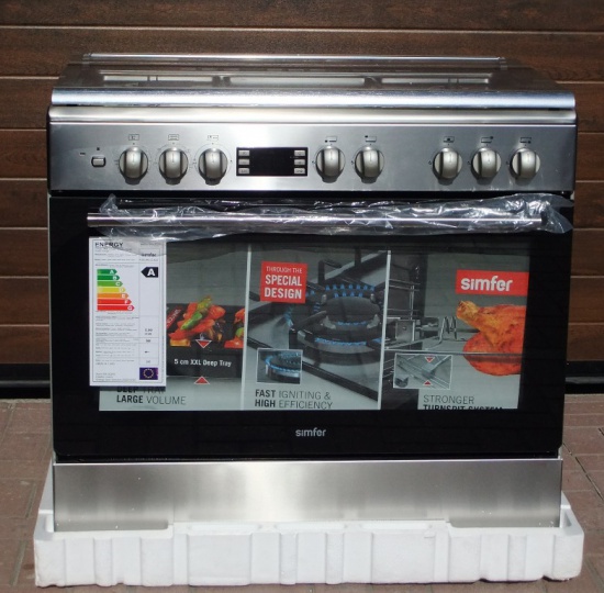 Kuchnia Gastronomiczna Piec Konwekcyjny 90cm Inox Rożen 