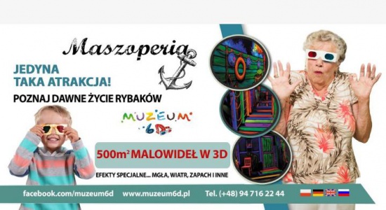 Muzeum 6D - Maszoperia - jedyna taka atrakcja w Kołobrzegu